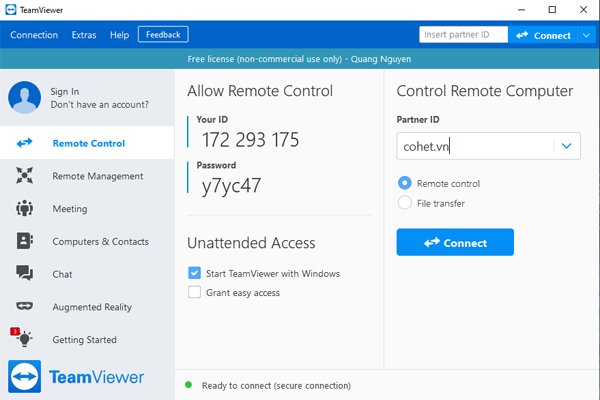 TeamViewer 15.8.3 - Điều khiển và kết nối máy tính từ xa ổn định